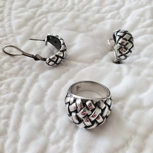 James Avery ring and earrings